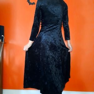 90s vintage Morticia Adam's dress